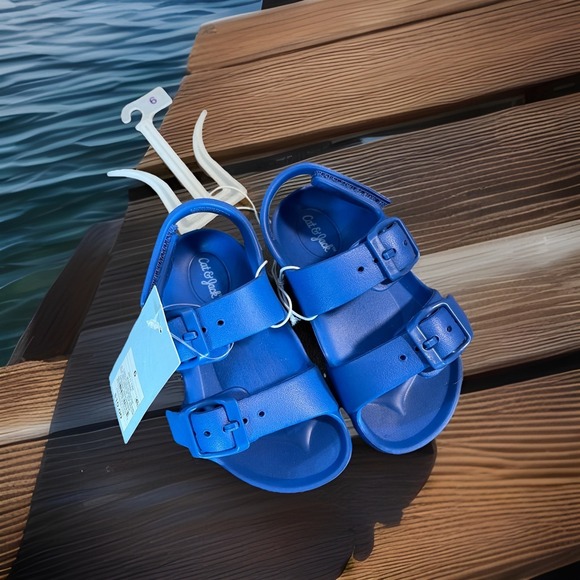 Cat & Jack Other - Cat & Jack Rubber Blue Sandals - Toddler Size 6